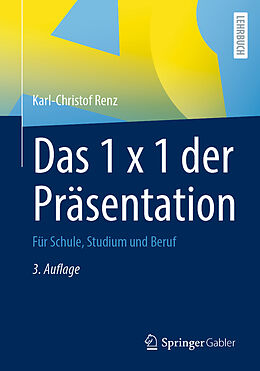 Kartonierter Einband Das 1 x 1 der Präsentation von Karl-Christof Renz