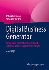 Kartonierter Einband Digital Business Generator von Tobias Kollmann, Simon Hensellek
