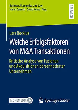 E-Book (pdf) Weiche Erfolgsfaktoren von M&A Transaktionen von Lars Bockius