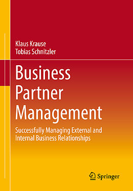 Couverture cartonnée Business Partner Management de Tobias Schnitzler, Klaus Krause