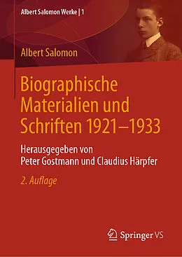 E-Book (pdf) Biographische Materialien und Schriften 1921-1933 von Albert Salomon