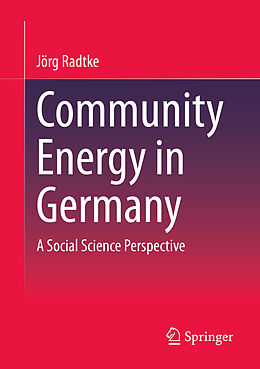 Couverture cartonnée Community Energy in Germany de Jörg Radtke