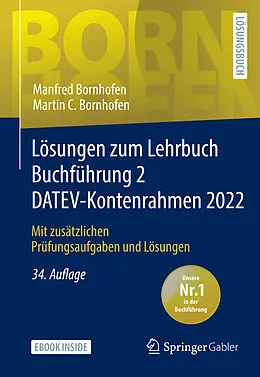 E-Book (pdf) Lösungen zum Lehrbuch Buchführung 2 DATEV-Kontenrahmen 2022 von Manfred Bornhofen, Martin C. Bornhofen