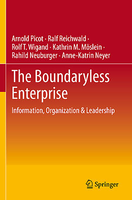 Couverture cartonnée The Boundaryless Enterprise de Arnold Picot, Ralf Reichwald, Anne-Katrin Neyer