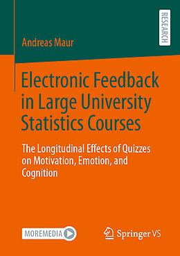 Couverture cartonnée Electronic Feedback in Large University Statistics Courses de Andreas Maur