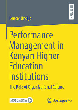 Couverture cartonnée Performance Management in Kenyan Higher Education Institutions de Lencer Ondijo