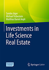 Couverture cartonnée Investments in Life Science Real Estate de Sandro Jäger, Michael Trübestein, Matthias Daniel Aepli