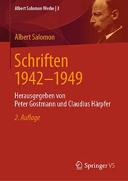 E-Book (pdf) Schriften 1942-1949 von Albert Salomon