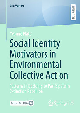 Couverture cartonnée Social Identity Motivators in Environmental Collective Action de Yvonne Plate