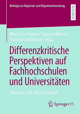 Kartonierter Einband Differenzkritische Perspektiven auf Fachhochschulen und Universitäten von 