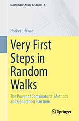 Couverture cartonnée Very First Steps in Random Walks de Norbert Henze