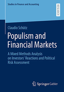 Couverture cartonnée Populism and Financial Markets de Claudio Schütz