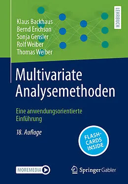 E-Book (pdf) Multivariate Analysemethoden von Klaus Backhaus, Bernd Erichson, Sonja Gensler