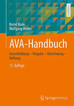 E-Book (pdf) AVA-Handbuch von Bernd Rode, Wolfgang Weller