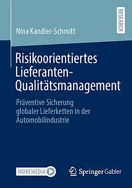 E-Book (pdf) Risikoorientiertes Lieferanten-Qualitätsmanagement von Nina Kandler-Schmitt