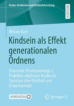 E-Book (pdf) Kindsein als Effekt generationalen Ordnens von Miriam Kost