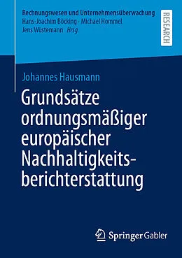 E-Book (pdf) Grundsätze ordnungsmäßiger europäischer Nachhaltigkeitsberichterstattung von Johannes Hausmann