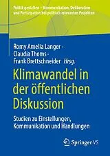 Kartonierter Einband Klimawandel in der öffentlichen Diskussion von 