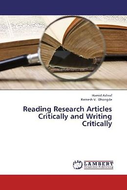 Couverture cartonnée Reading Research Articles Critically and Writing Critically de Hamid Ashraf, Ramesh V. Dhongde