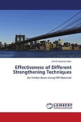 Kartonierter Einband Effectiveness of Different Strengthening Techniques von A. K. M. Kawsher Alam