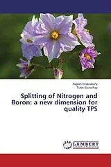 Kartonierter Einband (Kt) Splitting of Nitrogen and Boron: a new dimension for quality TPS von Rajesh Chakraborty, Tuhin Suvra Roy