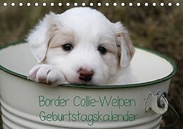 Kalender Border Collie-Welpen Geburtstagskalender (Tischkalender immerwährend DIN A5 quer) von Antje Lindert-Rottke