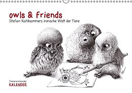 Kalender owls &amp; friends Immerwährender Kalender (Wandkalender immerwährend DIN A3 quer) von Stefan Kahlhammer