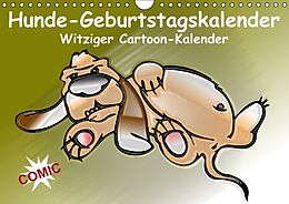 Kalender Hunde-Geburtstagskalender / Witziger Cartoon-Kalender (Wandkalender immerwährend DIN A4 quer) von Elisabeth Stanzer