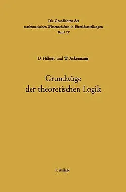 E-Book (pdf) Grundzüge der theoretischen Logik von David Hilbert, Wilhelm Ackermann
