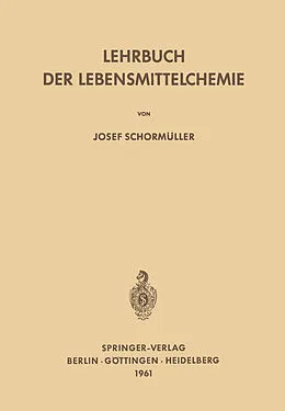 E-Book (pdf) Lehrbuch der Lebensmittelchemie von J. Schormüller