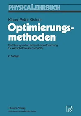 E-Book (pdf) Optimierungsmethoden von Klaus-Peter Kistner