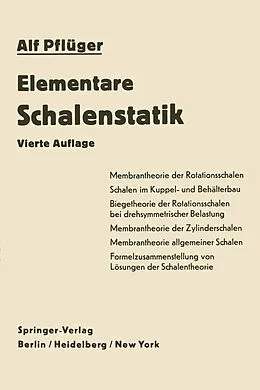 E-Book (pdf) Elementare Schalenstatik von A. Pflüger