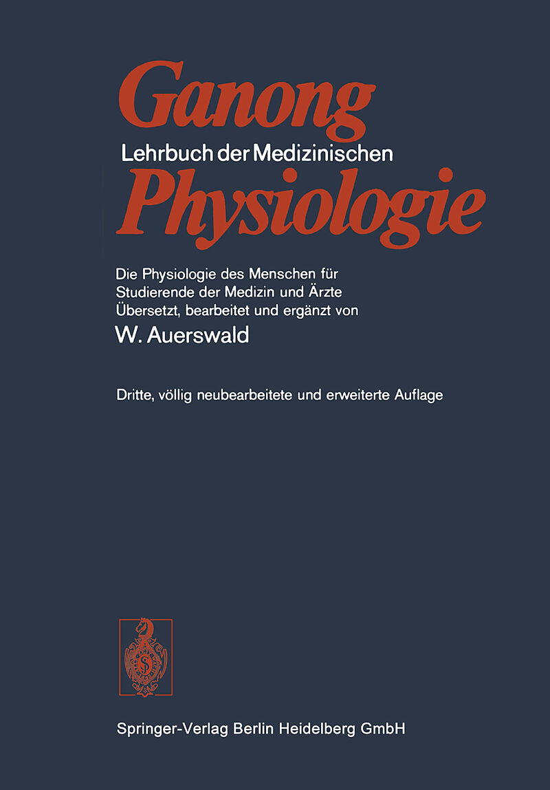 Lehrbuch der Medizinischen Physiologie