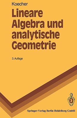 E-Book (pdf) Lineare Algebra und analytische Geometrie von Max Koecher