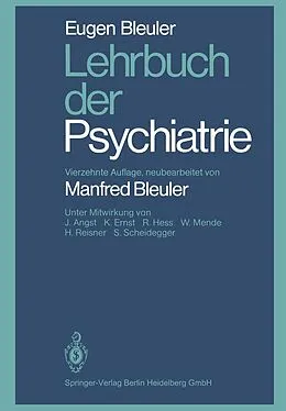 E-Book (pdf) Lehrbuch der Psychiatrie von E. Bleuler