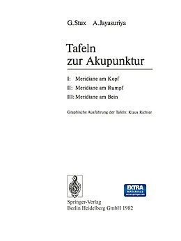 E-Book (pdf) Tafeln zur Akupunktur von G. Stux, A. Jayasuriya