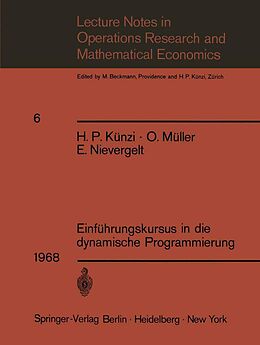 E-Book (pdf) Einführungskursus in die dynamische Programmierung von H. P. Künzi, O. Müller, E. Nievergelt
