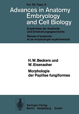 E-Book (pdf) Morphologie der Papillae fungiformes von H.W. Beckers, W. Eisenacher