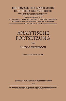 E-Book (pdf) Analytische Fortsetzung von Ludwig Bieberbach
