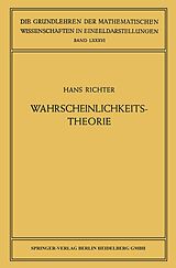 E-Book (pdf) Wahrscheinlichkeitstheorie von Hans Richter