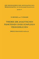 E-Book (pdf) Theorie der analytischen Funktionen einer komplexen Veränderlichen von Heinrich Behnke, Friedrich Sommer