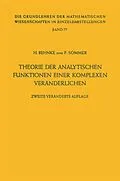 E-Book (pdf) Theorie der analytischen Funktionen einer komplexen Veränderlichen von Heinrich Behnke, Friedrich Sommer