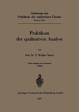 E-Book (pdf) Anleitung zum Praktikum der analytischen Chemie von S.W. Souci