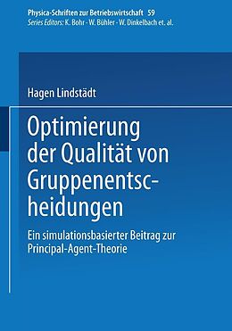 E-Book (pdf) Optimierung der Qualität von Gruppenentscheidungen von Hagen Lindstädt