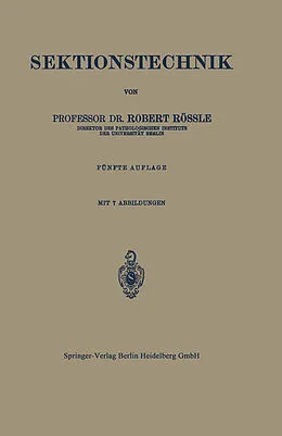 E-Book (pdf) Sektionstechnik von Robert Rössle