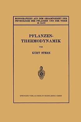 E-Book (pdf) Pflanzenthermodynamik von Kurt Stern