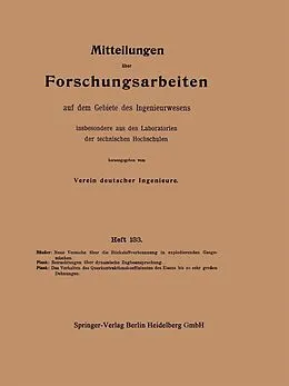 E-Book (pdf) Mitteilungen über Forschungsarbeiten auf dem Gebiete des Ingenieurwesens von F. Häußer, Rudolf Plank