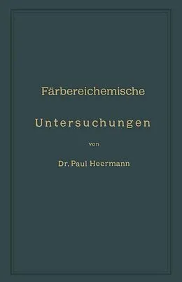 E-Book (pdf) Färbereichemische Untersuchungen von Peter Heermann