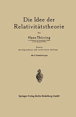 E-Book (pdf) Die Idee der Relativitätstheorie von Hans Thirring
