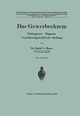 E-Book (pdf) Das Gewerbeekzem von R. L. Mayer